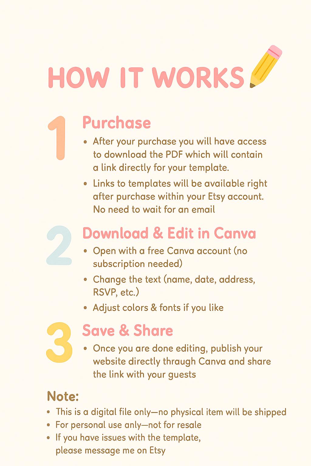 Dinosaur Birthday Invitation | Editable Canva Template | Printable Digital Download