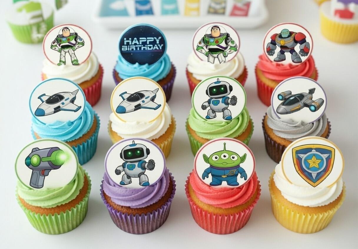Lightyear Birthday Cake Toppers | Space Ranger Party Decorations (PDF Download)